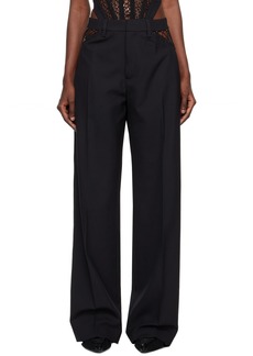 Dion Lee Black Picot Trousers