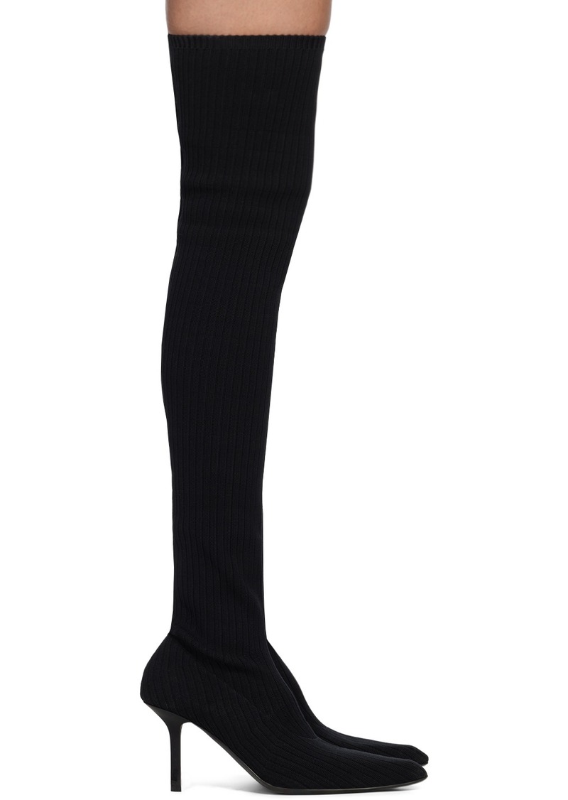 Dion Lee Black Pointed Tall Boots