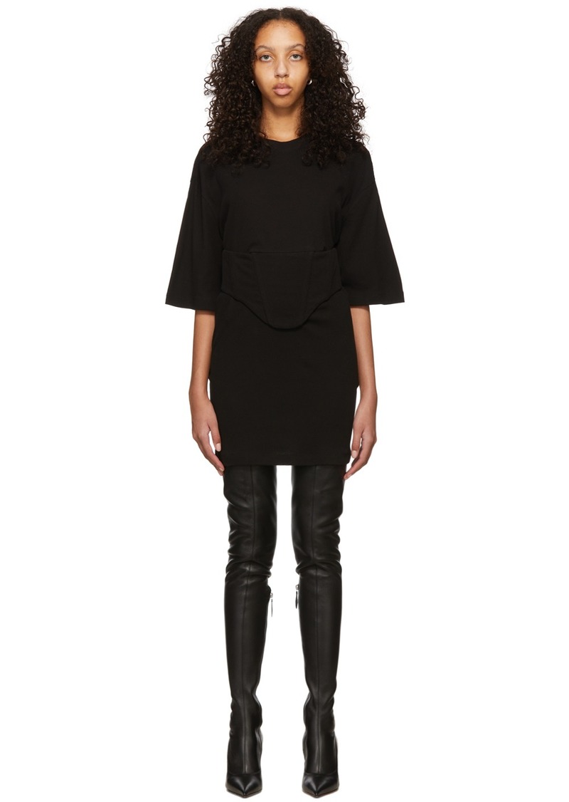 Dion Lee Black Undercorset Mini Dress