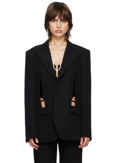 Dion Lee Black V-Wire Blazer