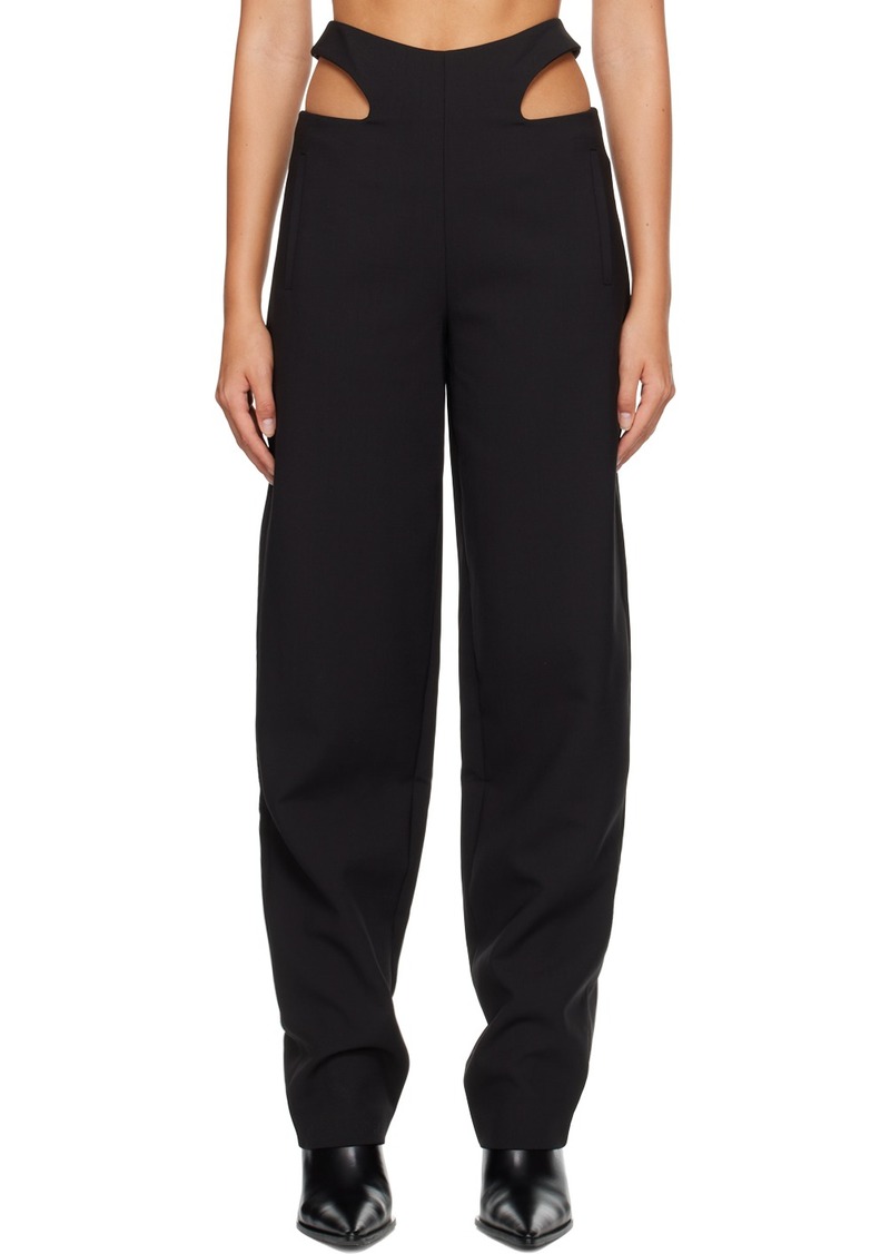 Dion Lee Black Y Front Trousers