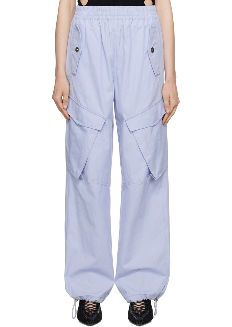 Dion Lee Blue Elasicized Trousers