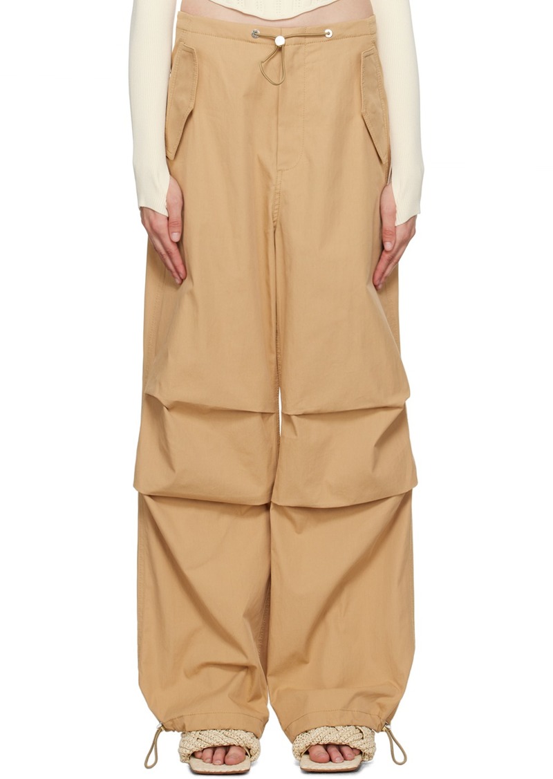 Dion Lee Brown Elasticized Trousers