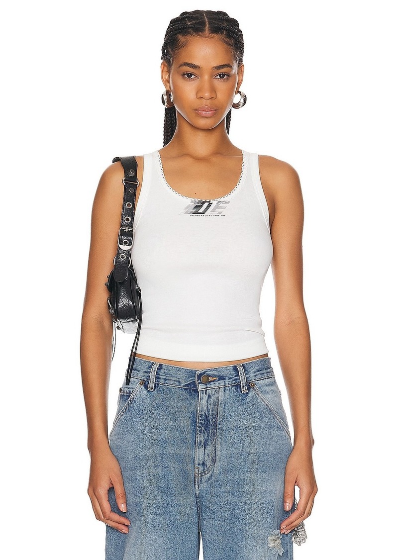 Dion Lee Dle Lace Rib Tank Top