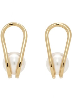 Dion Lee Gold Giant Cage Earrings