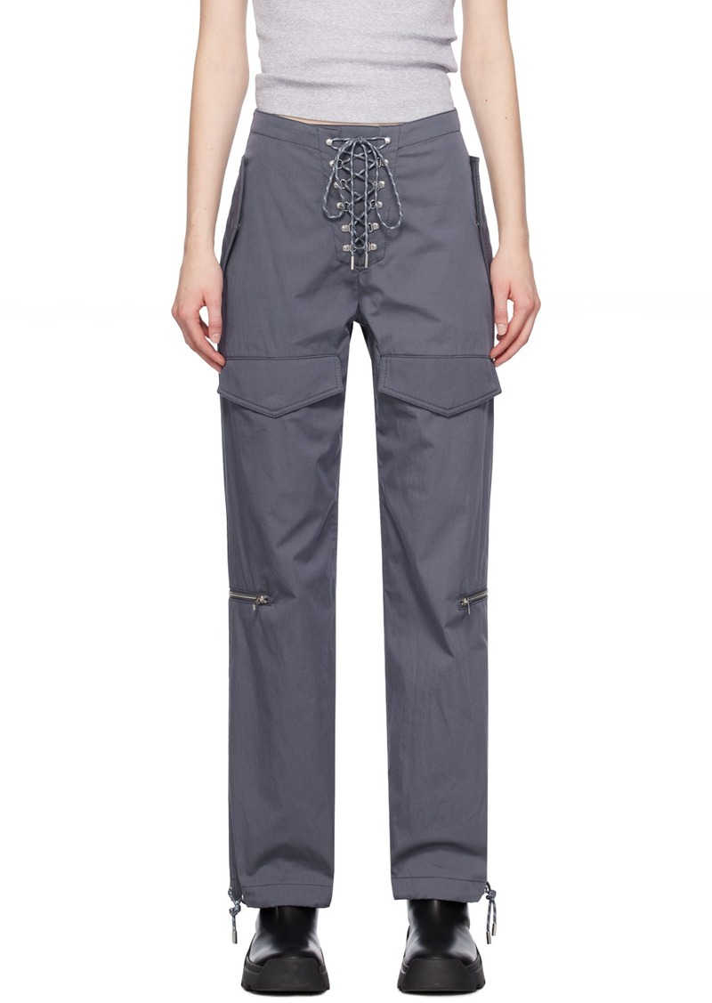 Dion Lee Gray Hiking Pocket Trousers