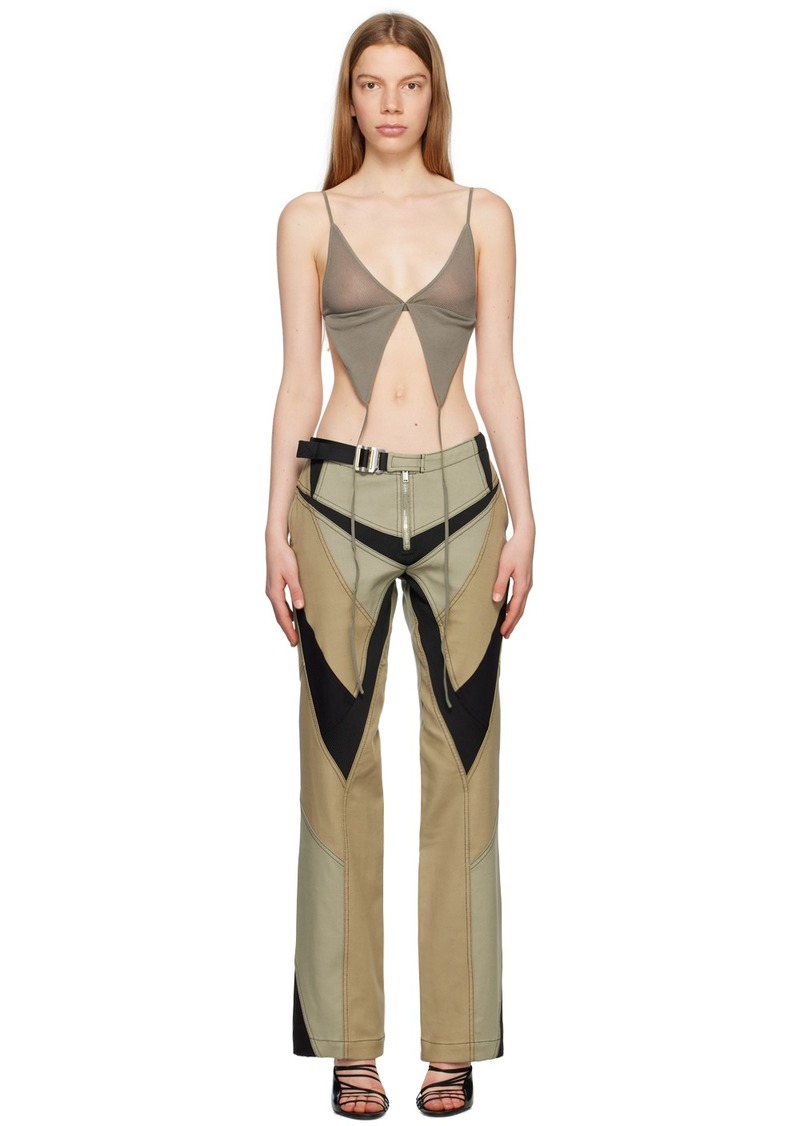 Dion Lee Green Butterfly Camisole