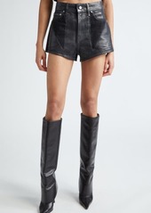 Dion Lee Laminated Denim Shorts