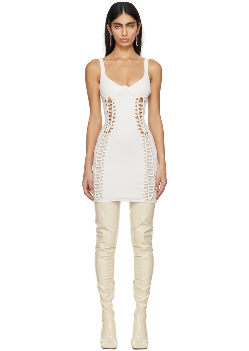 Dion Lee Off-White Braided Minidress