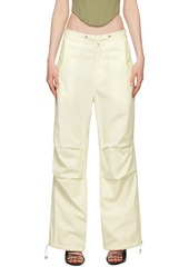 Dion Lee Off-White Toggle Parachute Trousers