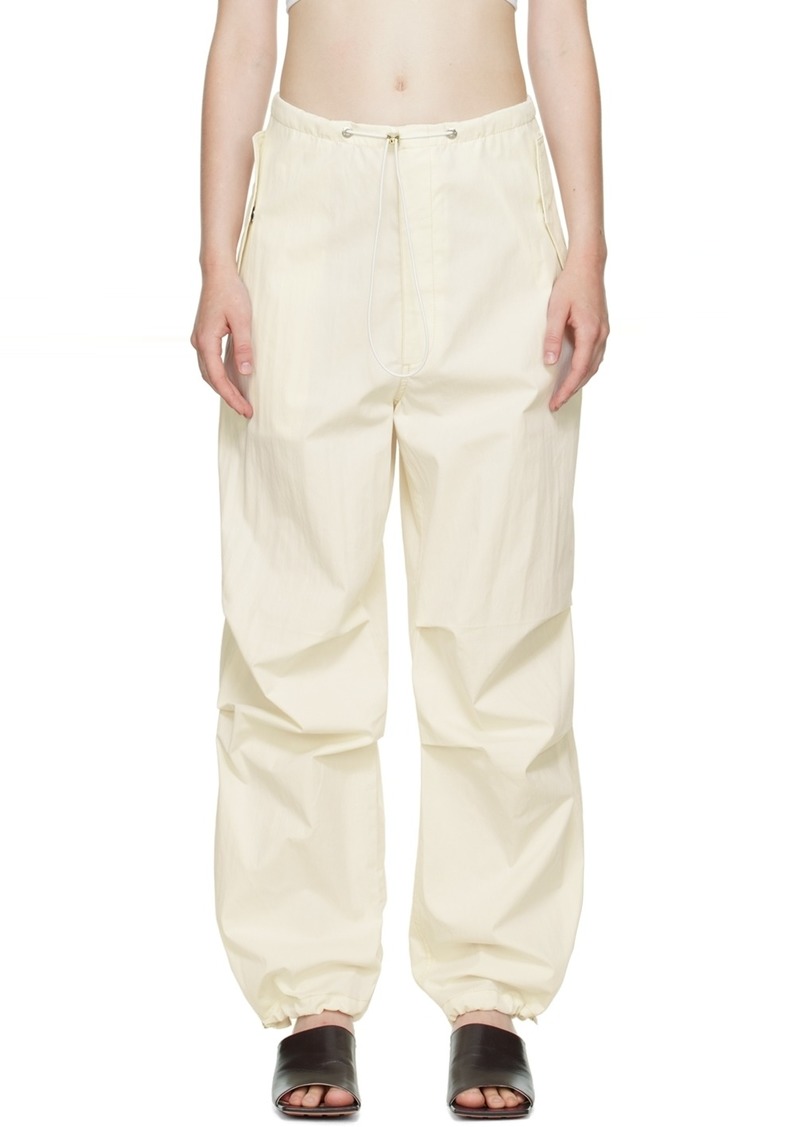 Dion Lee Off-White Toggle Parachute Trousers