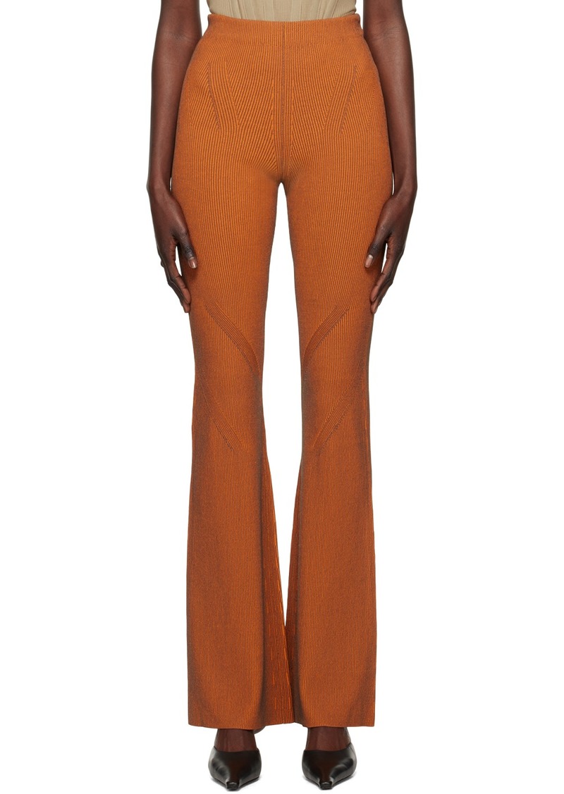 Dion Lee Orange Angled Trousers