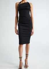 Dion Lee Safety Slider Ruched Organic Cotton Jersey Dress