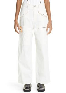Dion Lee Slouchy Multipocket Wide Leg Twill Pants