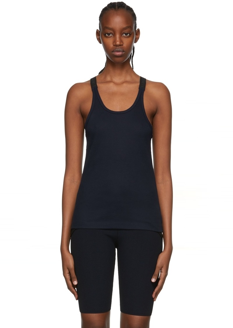 Dion Lee SSENSE Exclusive Navy Tank Top