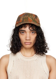 Dion Lee Taupe Frayed Camo Cap