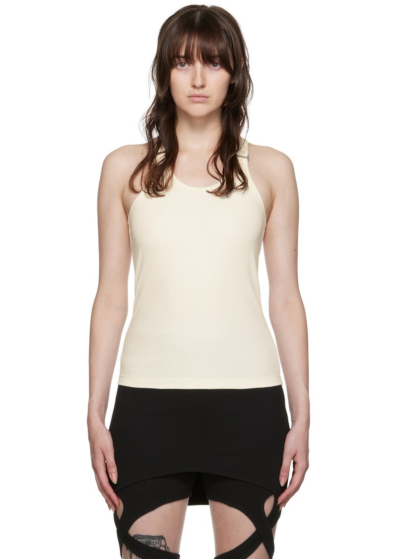 Dion Lee White E-Hook Tank Top