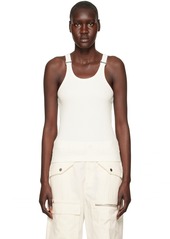 Dion Lee White E-Hook Tank Top