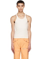 Dion Lee White E-Hook Tank Top