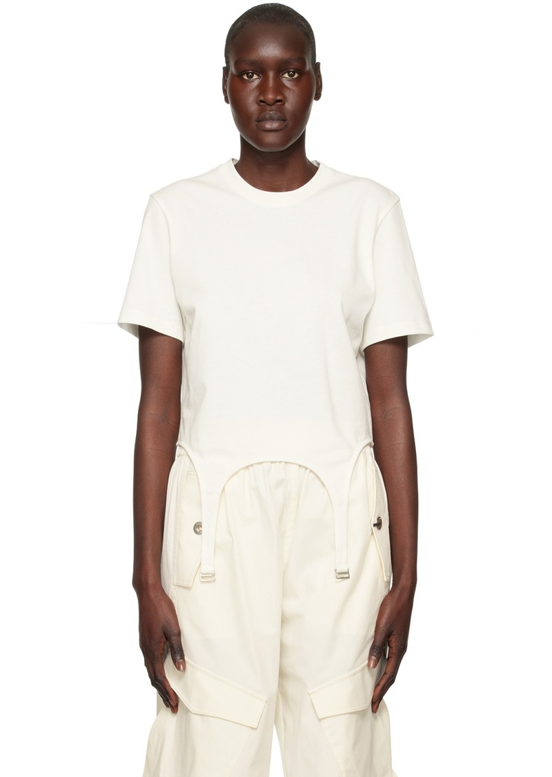 Dion Lee White Garter T-Shirt