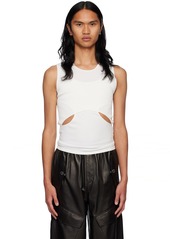 Dion Lee White Interlink Tank Top