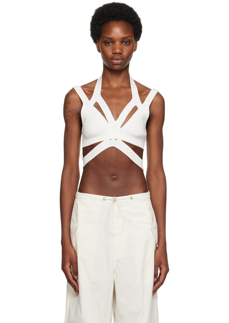 Dion Lee White Interlink Tank Top