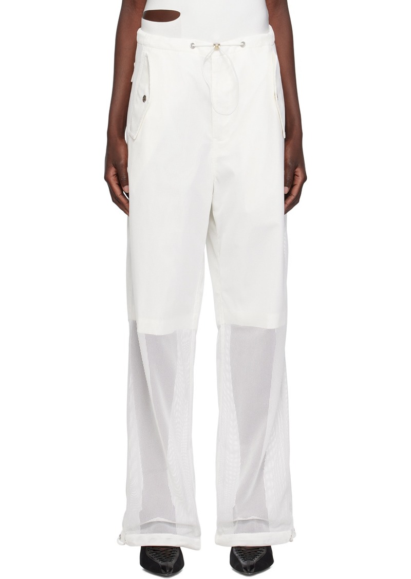 Dion Lee White Parachute Trousers