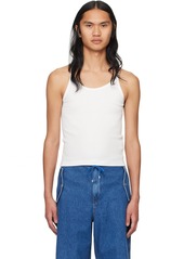 Dion Lee White Wire Strap Tank Top