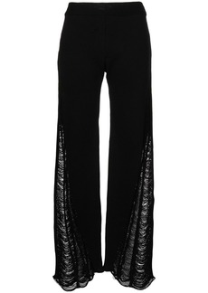 Dion Lee distressed Float knitted trousers