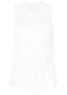 Dion Lee Distressed Floats tank top
