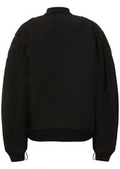 Dion Lee Distressed Nylon Twill Zip Bomber Jacket