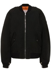 Dion Lee Distressed Nylon Twill Zip Bomber Jacket