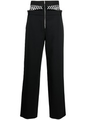 Dion Lee fishnet-detail tailored trousers