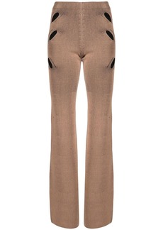 Dion Lee flared cut-out detail trousers