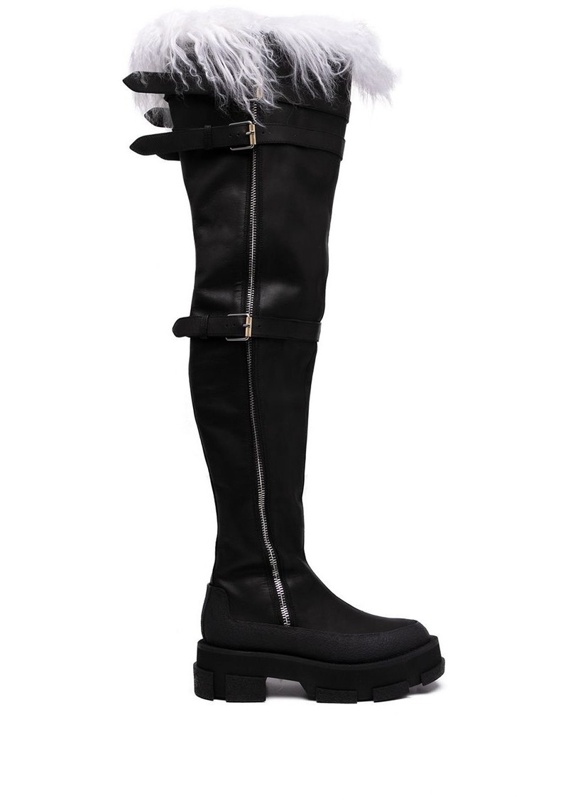 Dion Lee Gao thigh-high boots