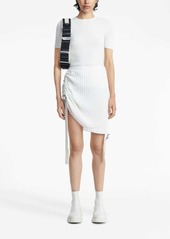 Dion Lee gathered ribbed-knit miniskirt