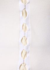Dion Lee Knit Cotton Crepe Cardigan Top