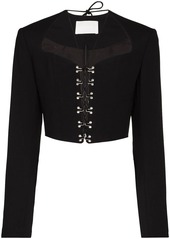 Dion Lee lace-up cropped jacket