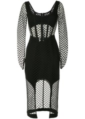 Dion Lee mesh sheer asymmetric dress
