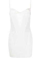 Dion Lee Oblique mesh corset minidress