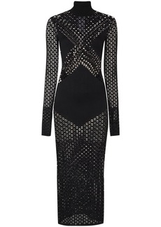 Dion Lee pointelle-knit fitted dress
