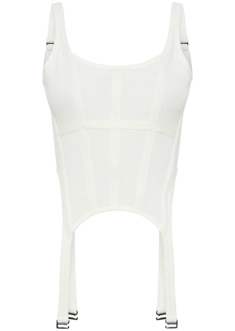 Dion Lee ribbed combat corset