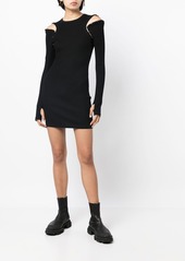 Dion Lee hook and eye ribbed mini dress