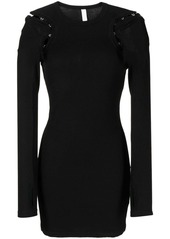 Dion Lee hook and eye ribbed mini dress