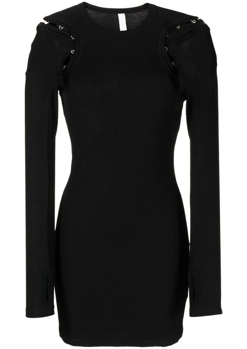 Dion Lee hook and eye ribbed mini dress