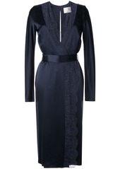 Dion Lee satin lace-panelled dress