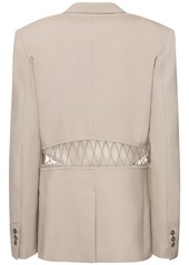 Dion Lee Single Breasted Wool Interlock Jacket