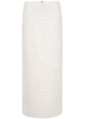 Dion Lee Snake Etched leather maxi skirt