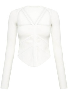 Dion Lee square-neck corset-style top