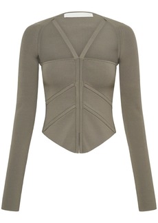 Dion Lee square-neck corset-style top